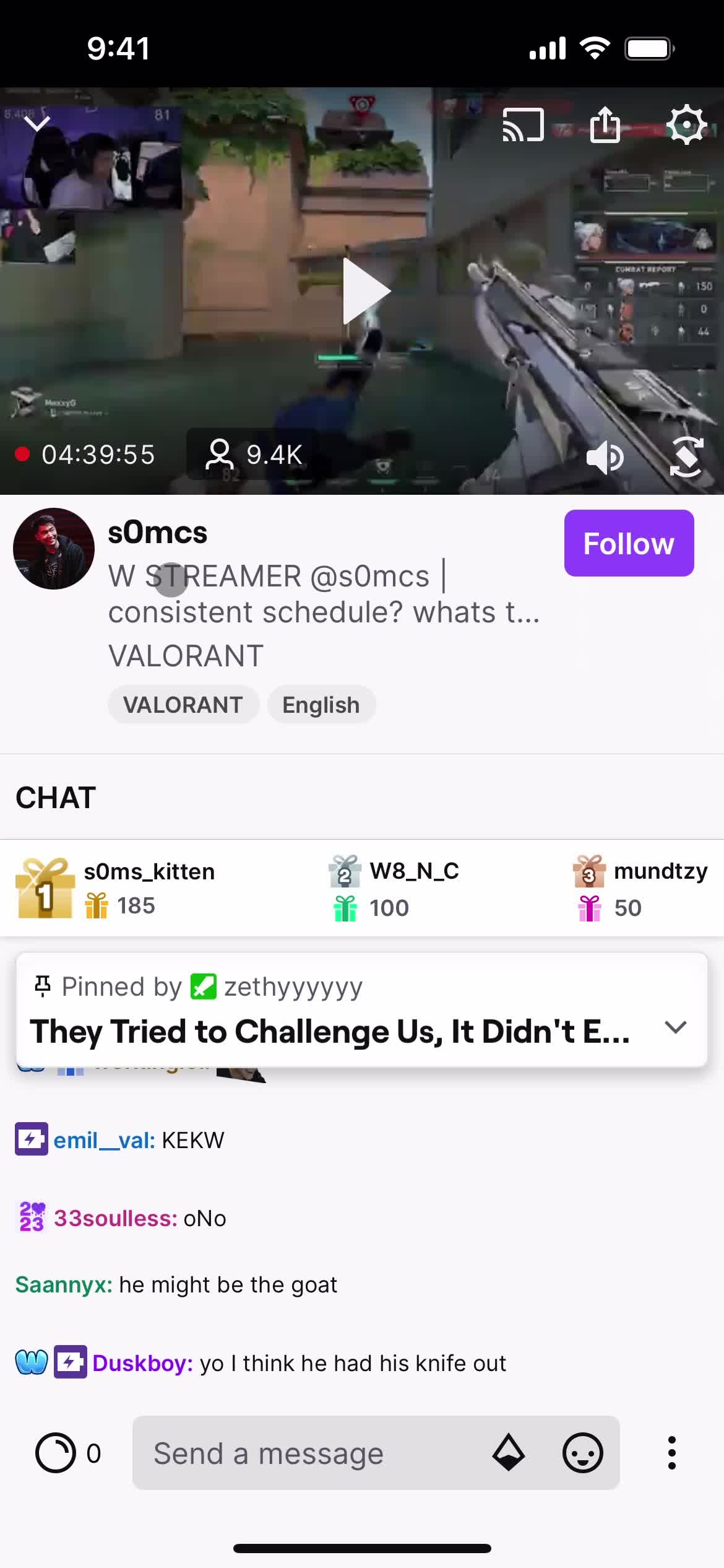 Following a user on Twitch video thumbnail