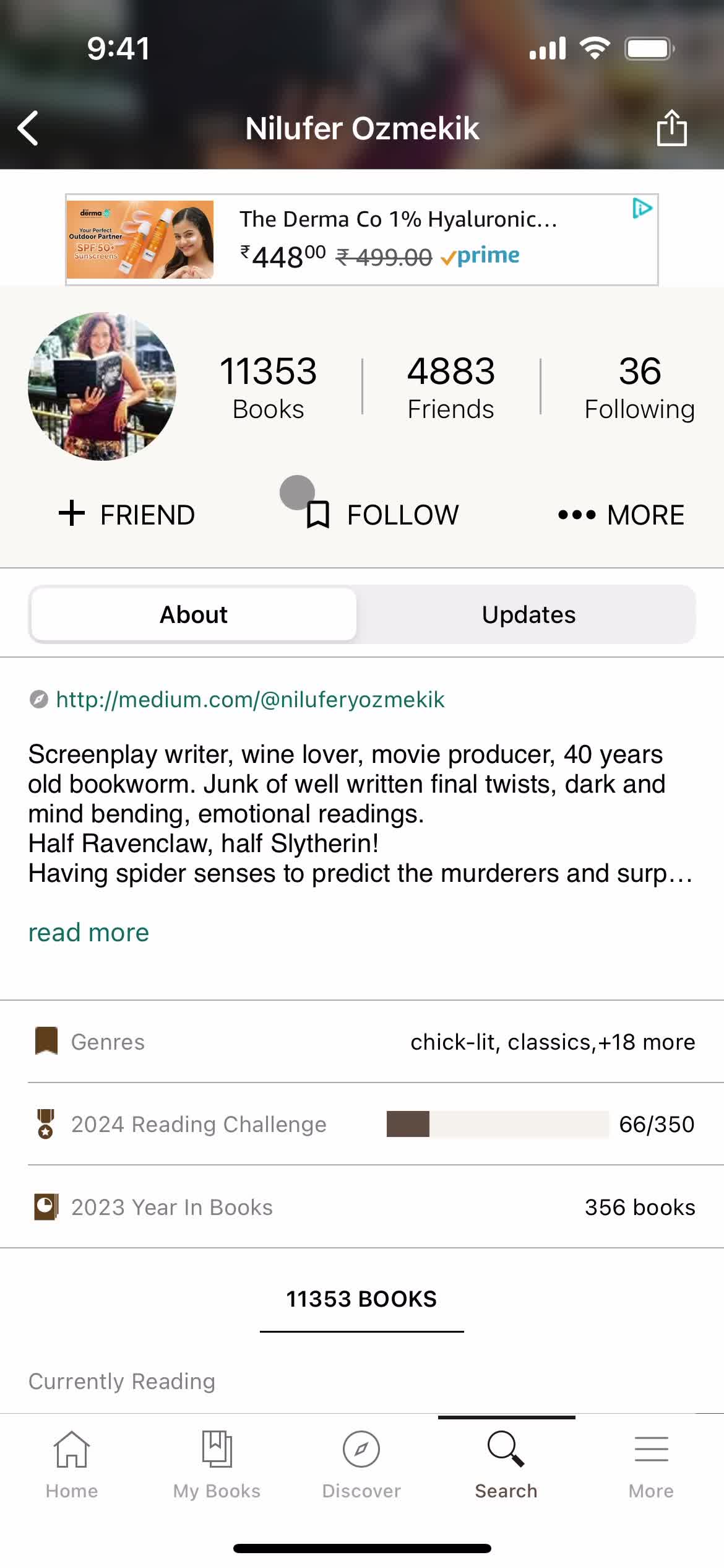 Following a user on Goodreads video thumbnail