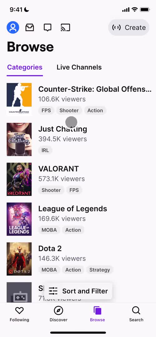 General browsing on Twitch video thumbnail