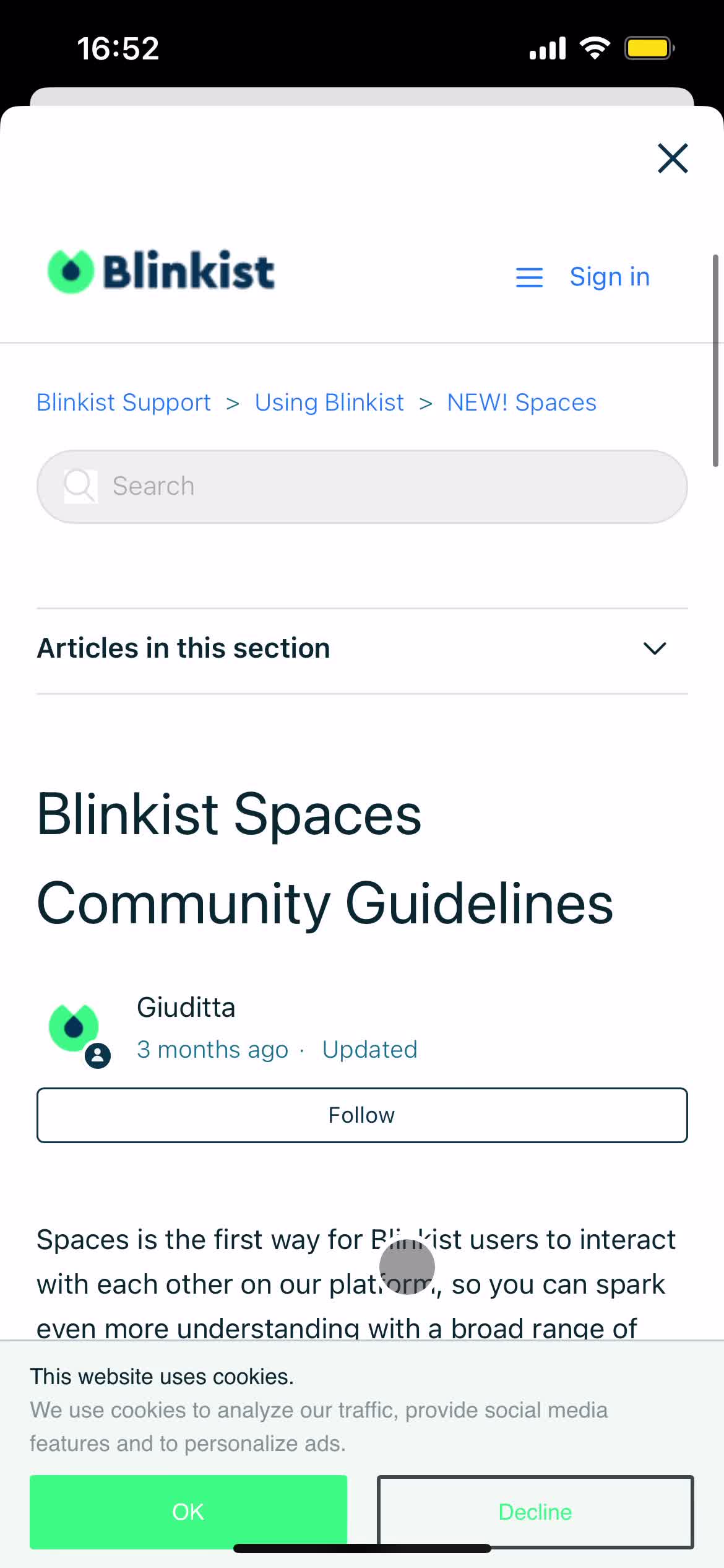 General browsing on Blinkist video thumbnail