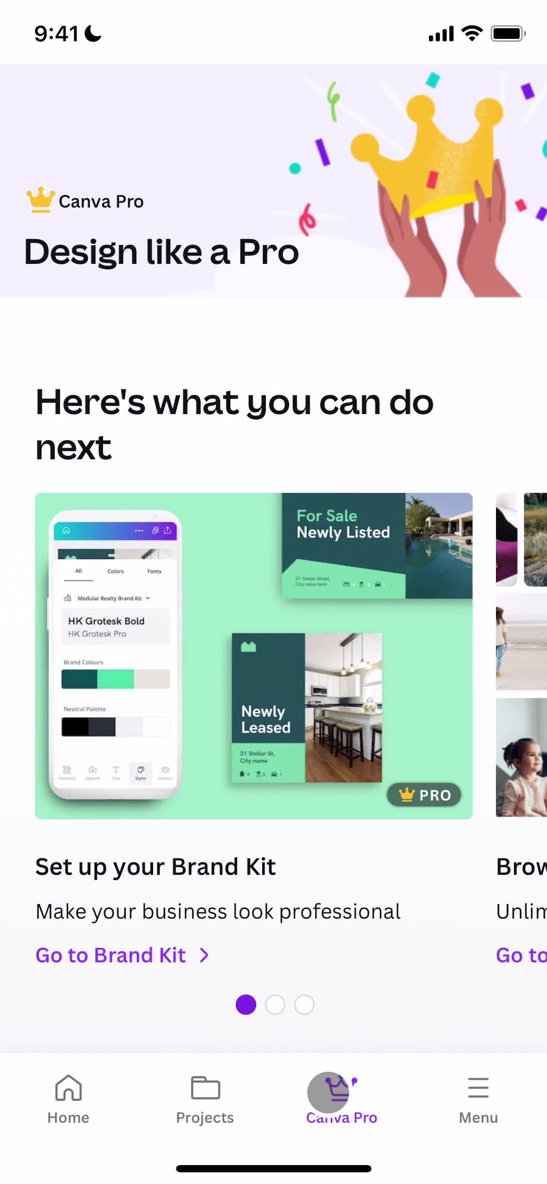 General browsing on Canva video thumbnail