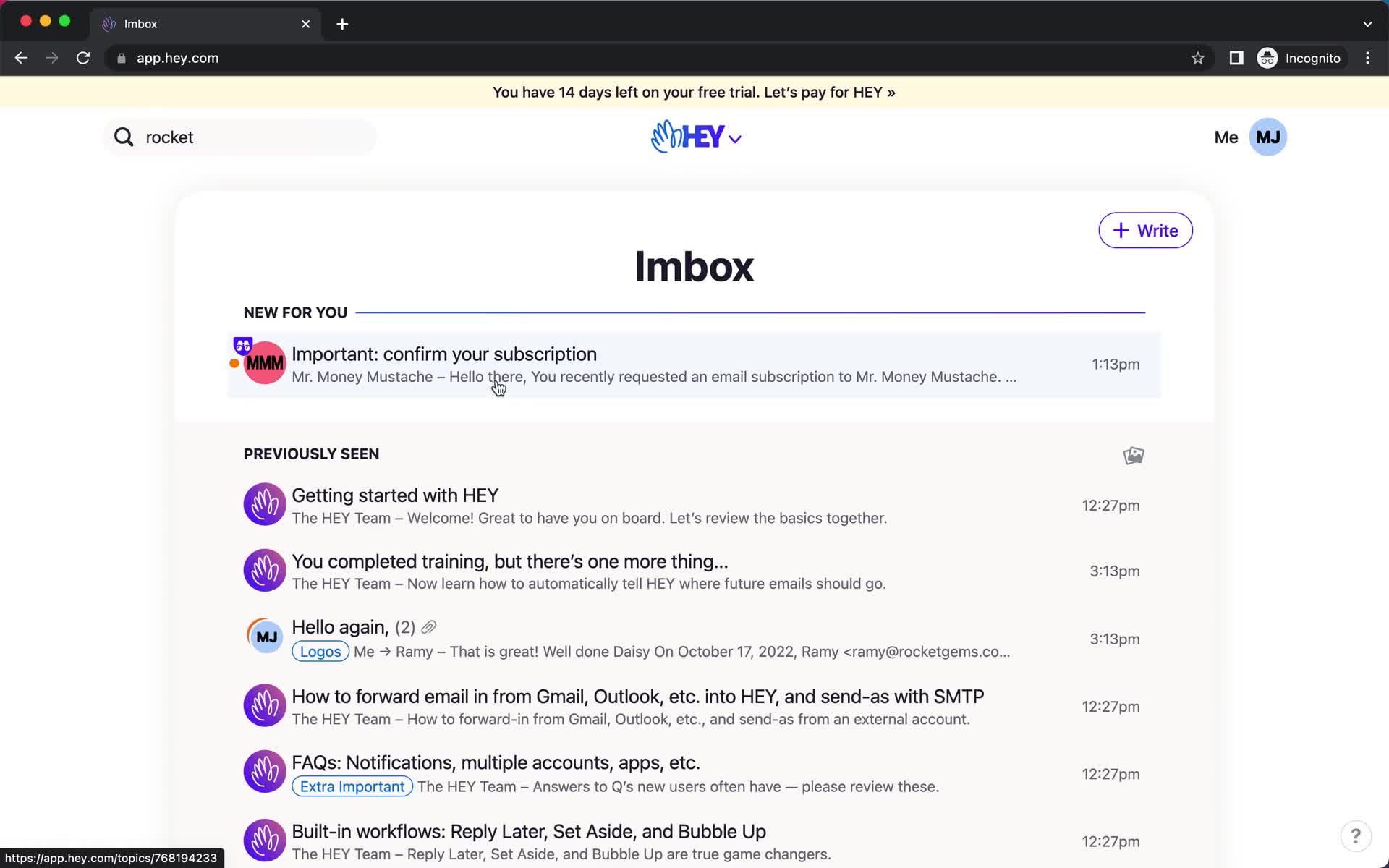 Inbox Screenshots And Examples On Desktop 0133