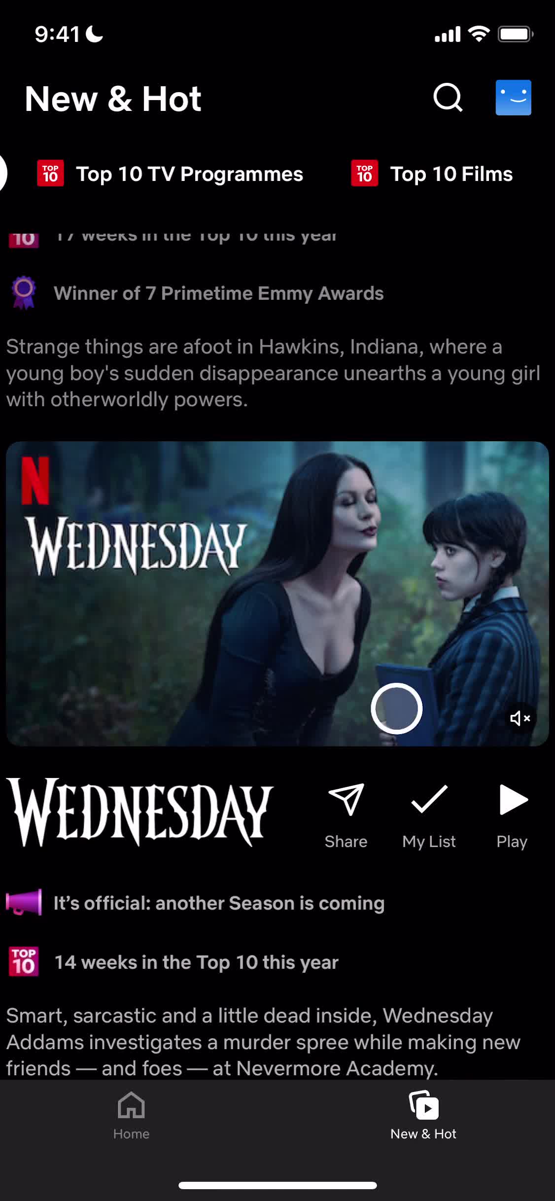 General browsing on Netflix video thumbnail