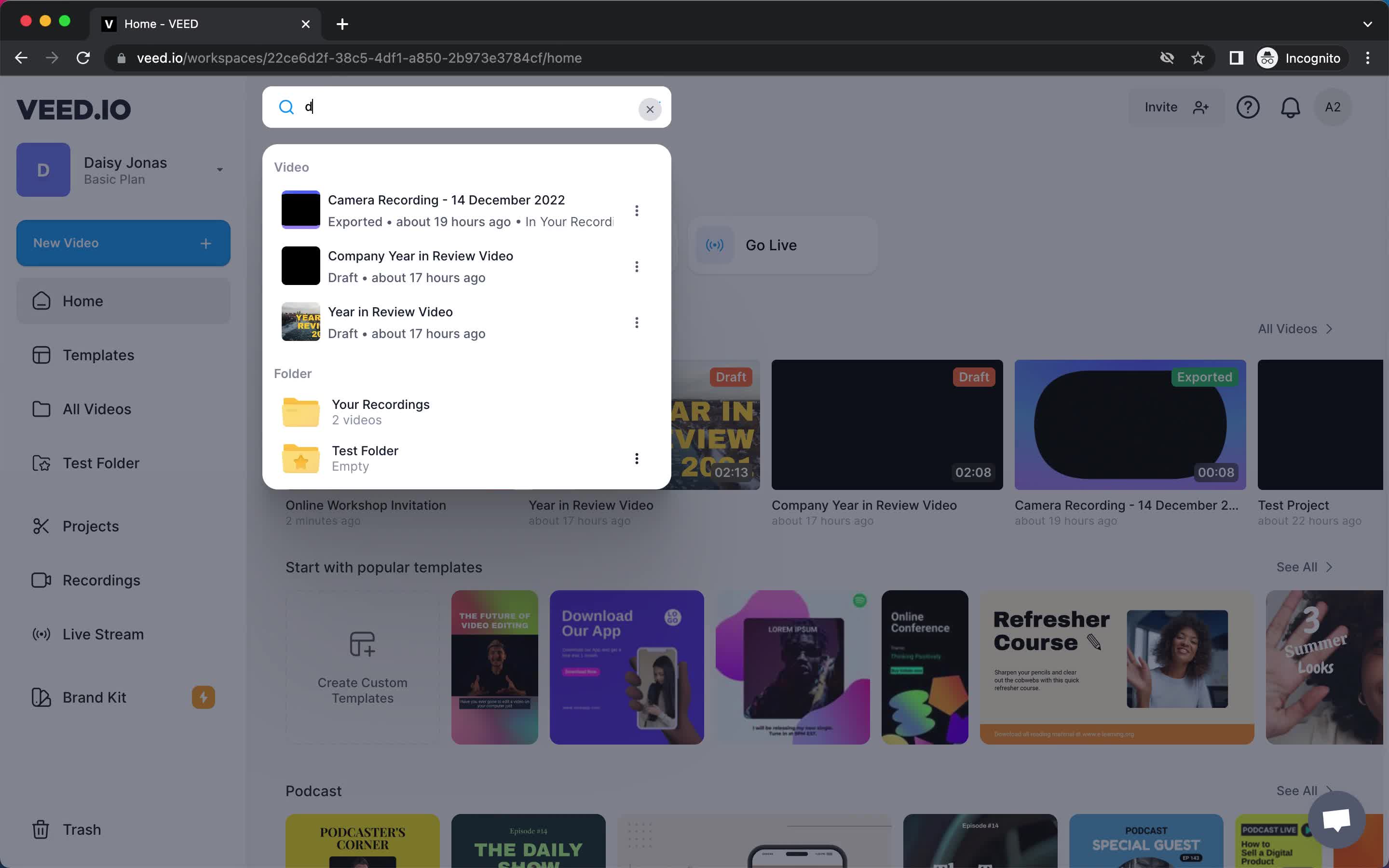 General browsing on VEED.IO video thumbnail