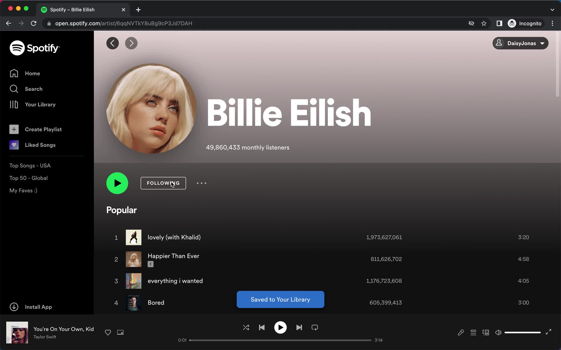 General browsing on Spotify video thumbnail