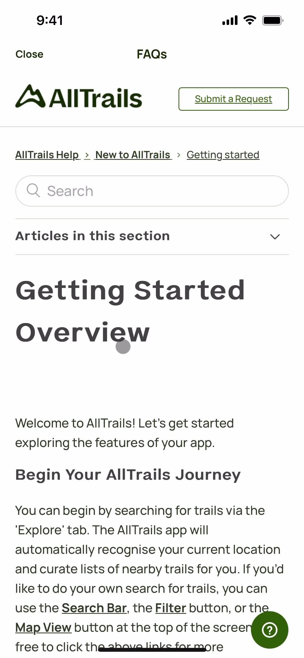 General browsing on AllTrails video thumbnail