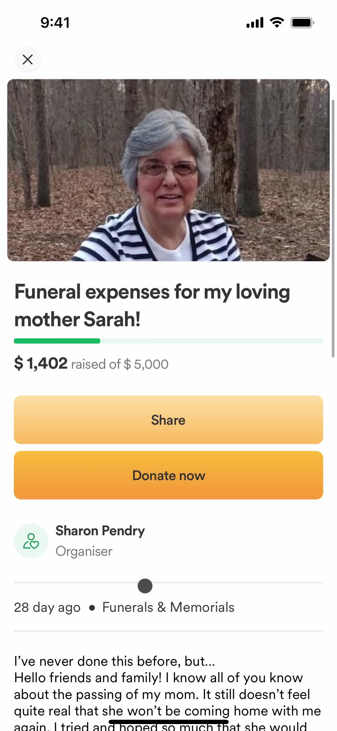 General browsing on GoFundMe video thumbnail