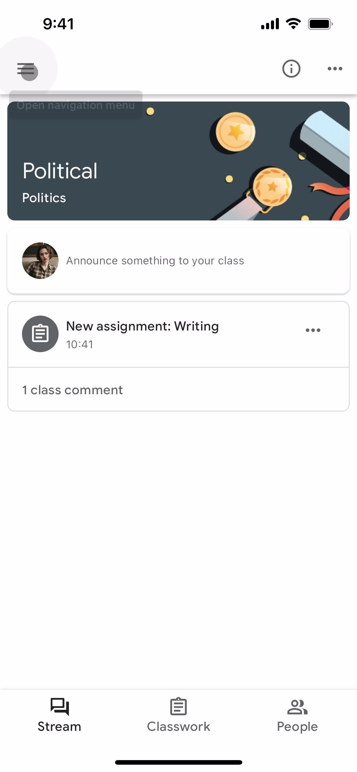 General browsing on Google Classroom video thumbnail