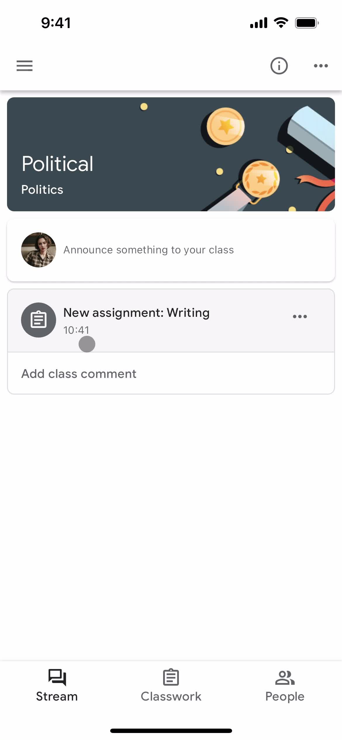 General browsing on Google Classroom video thumbnail