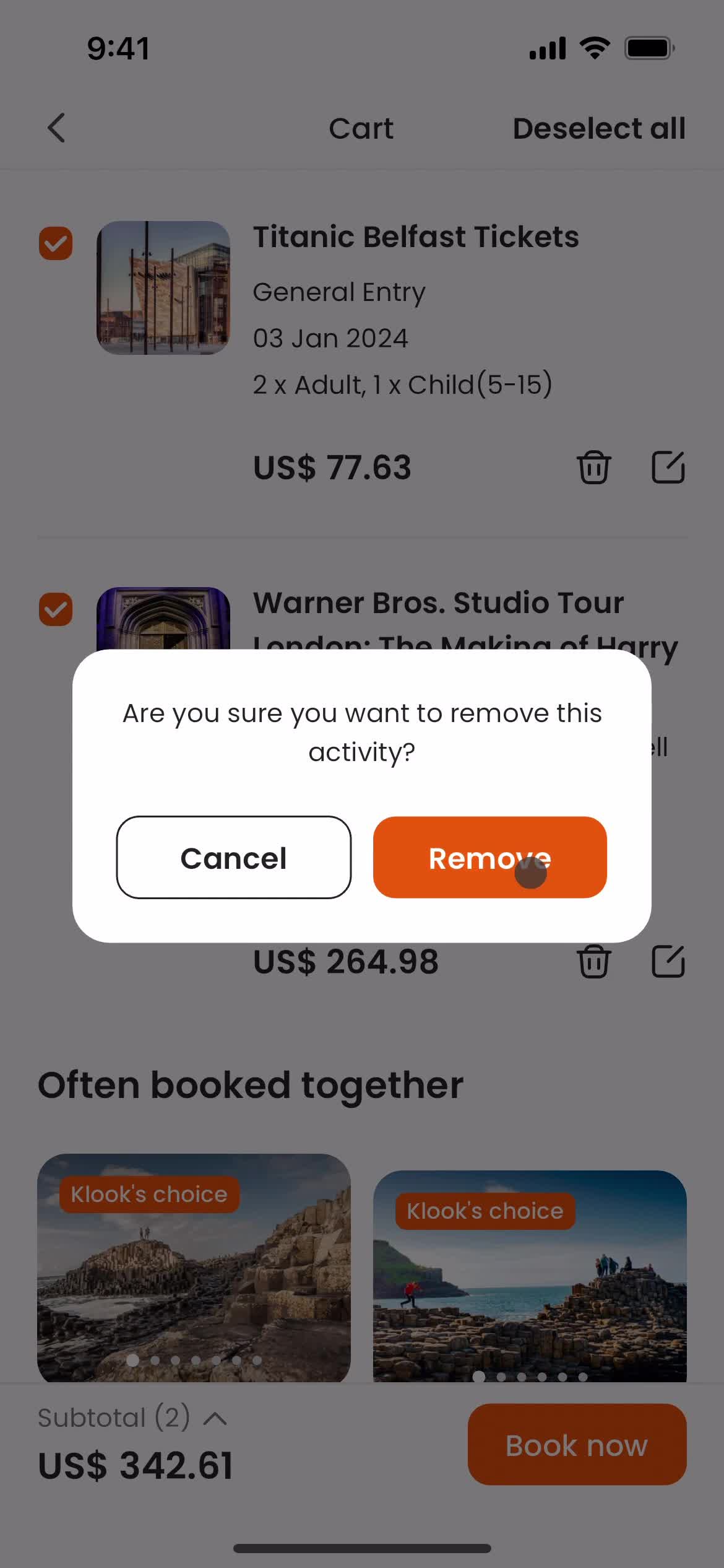 Confirm removal video thumbnail