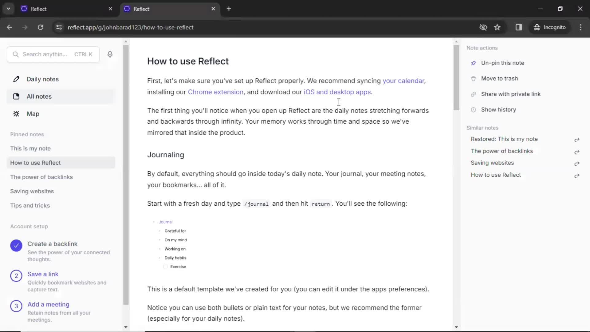 General browsing on Reflect video thumbnail