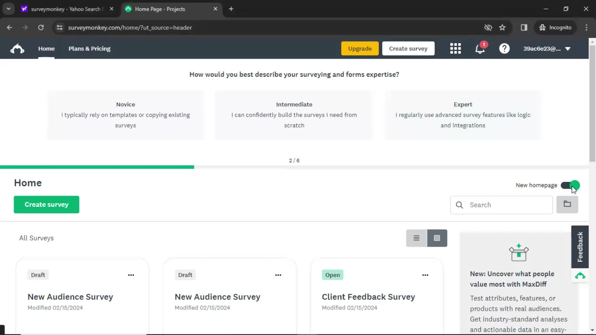 General browsing on SurveyMonkey video thumbnail