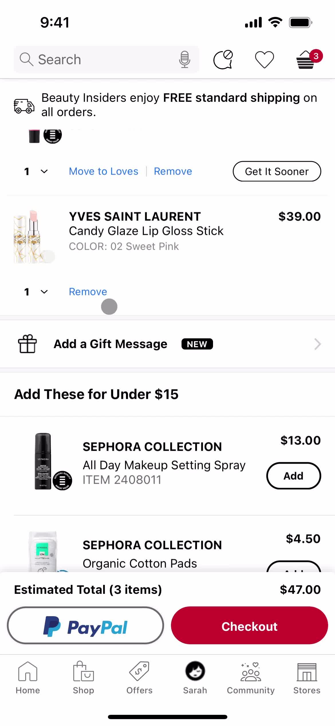 General browsing on Sephora video thumbnail