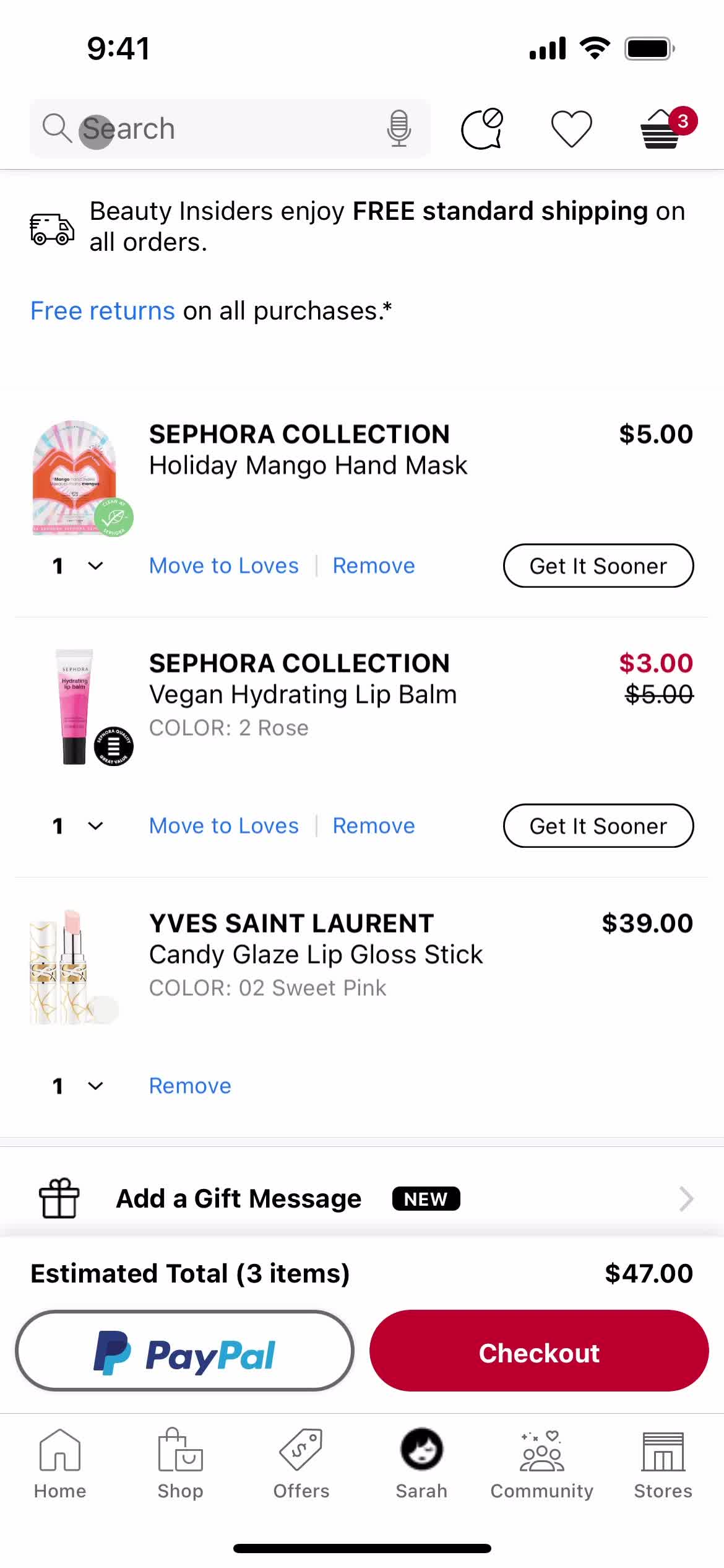 General browsing on Sephora video thumbnail