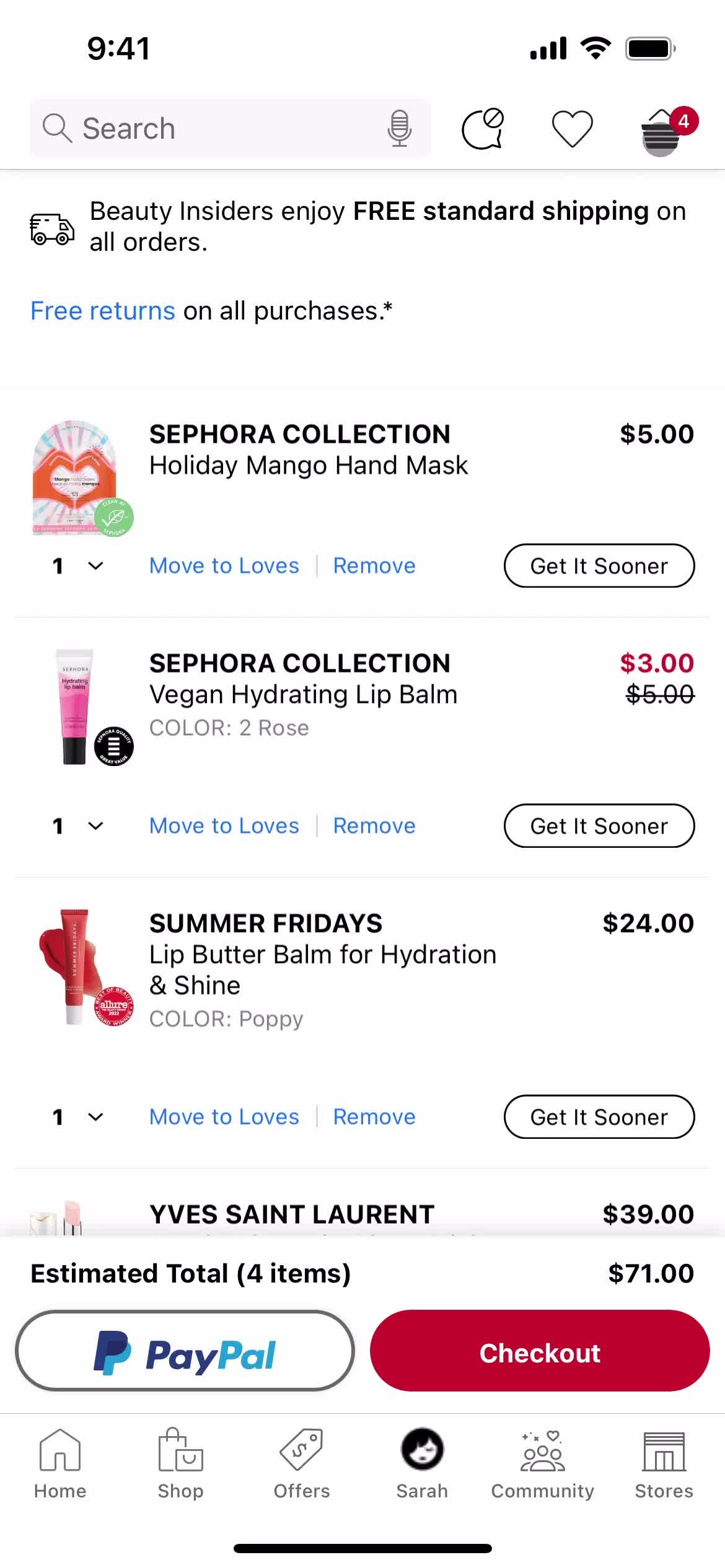 General browsing on Sephora video thumbnail