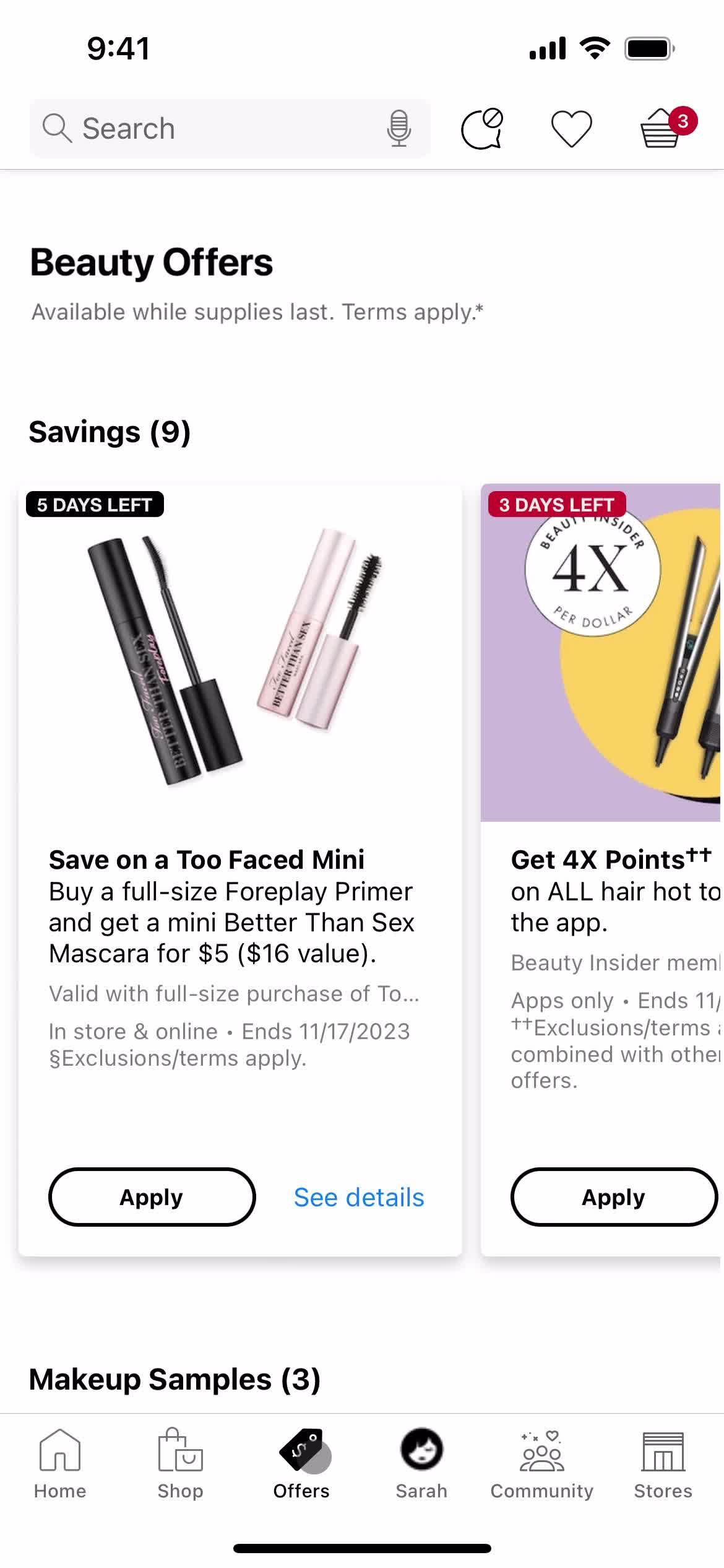 General browsing on Sephora video thumbnail