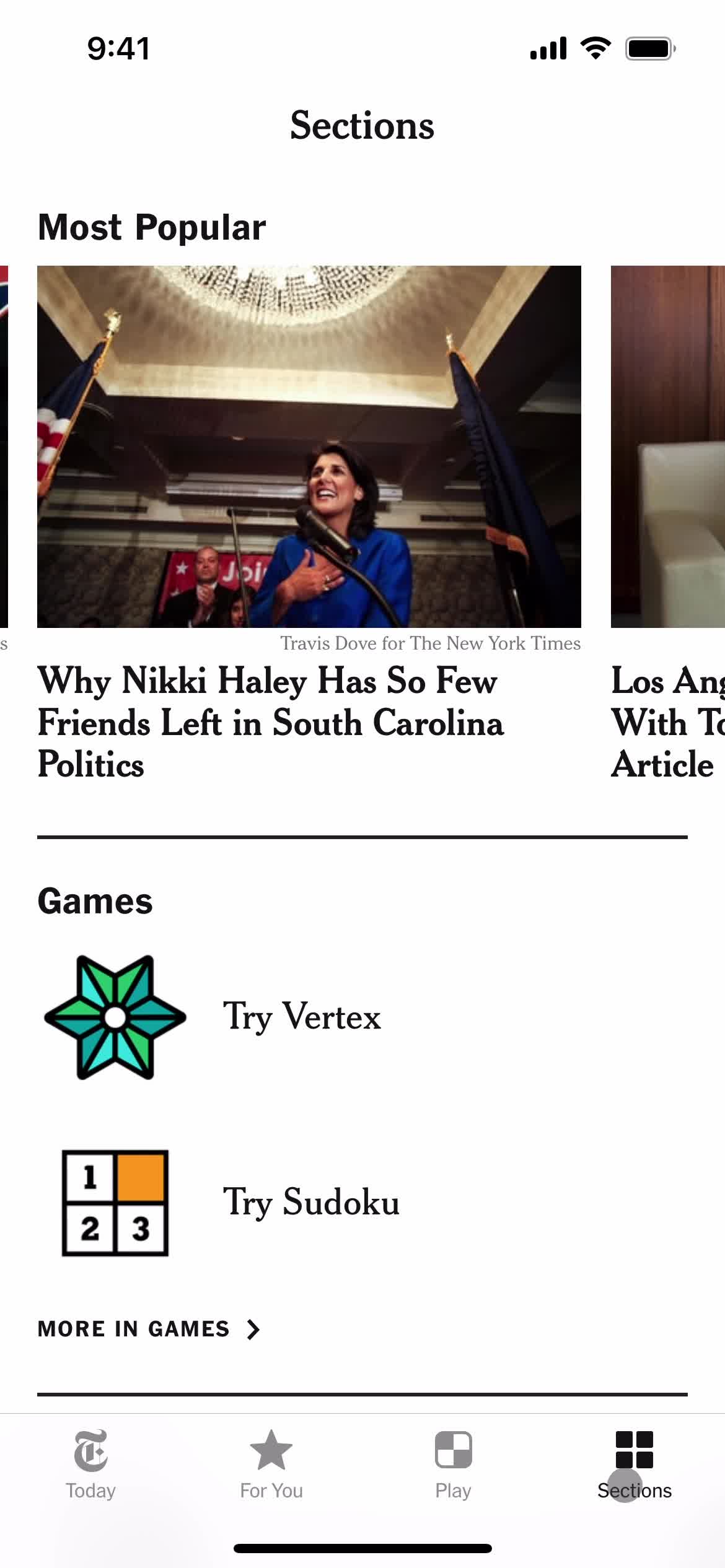 General browsing on The New York Times video thumbnail