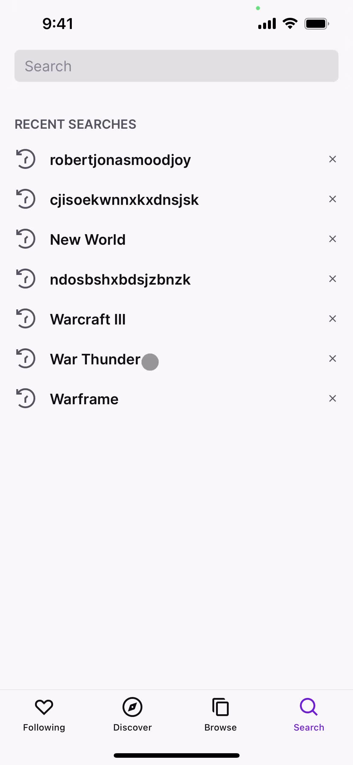 General browsing screenshot