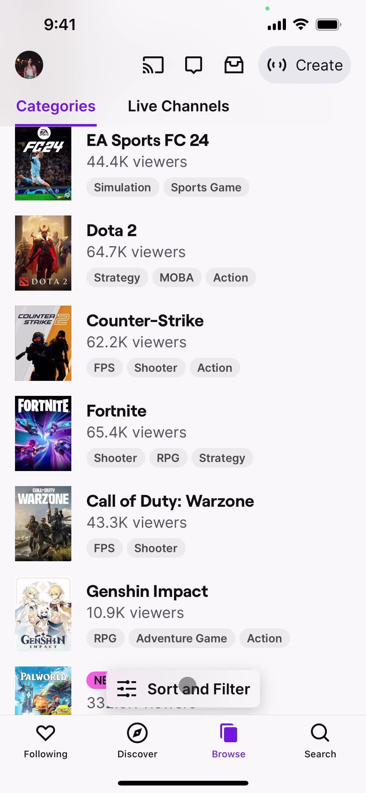 General browsing on Twitch video thumbnail