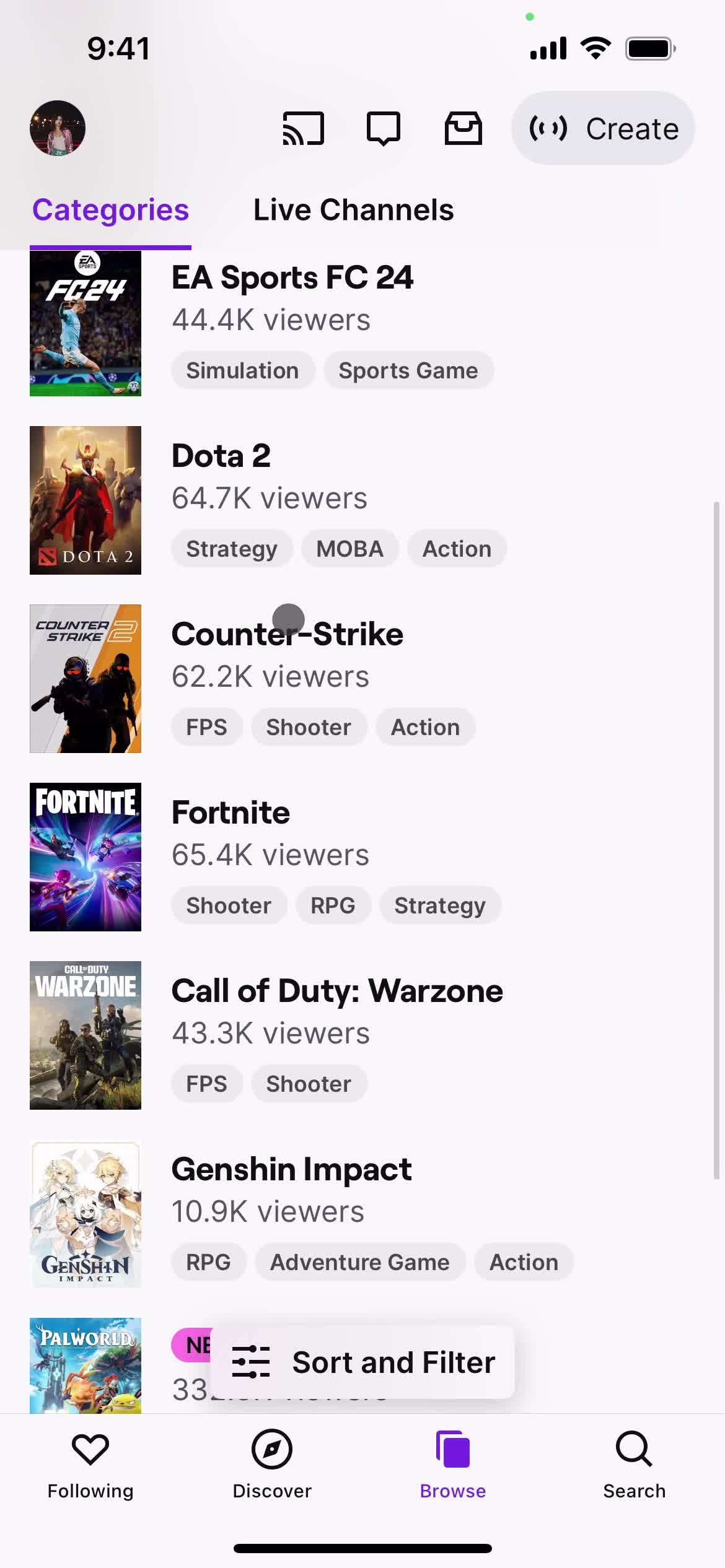 General browsing on Twitch video thumbnail