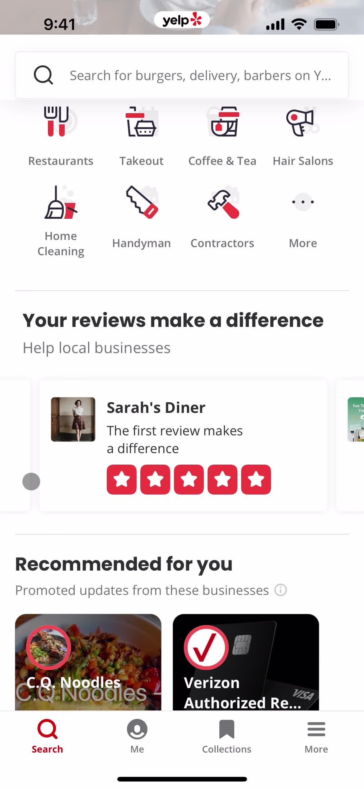 General browsing on Yelp video thumbnail