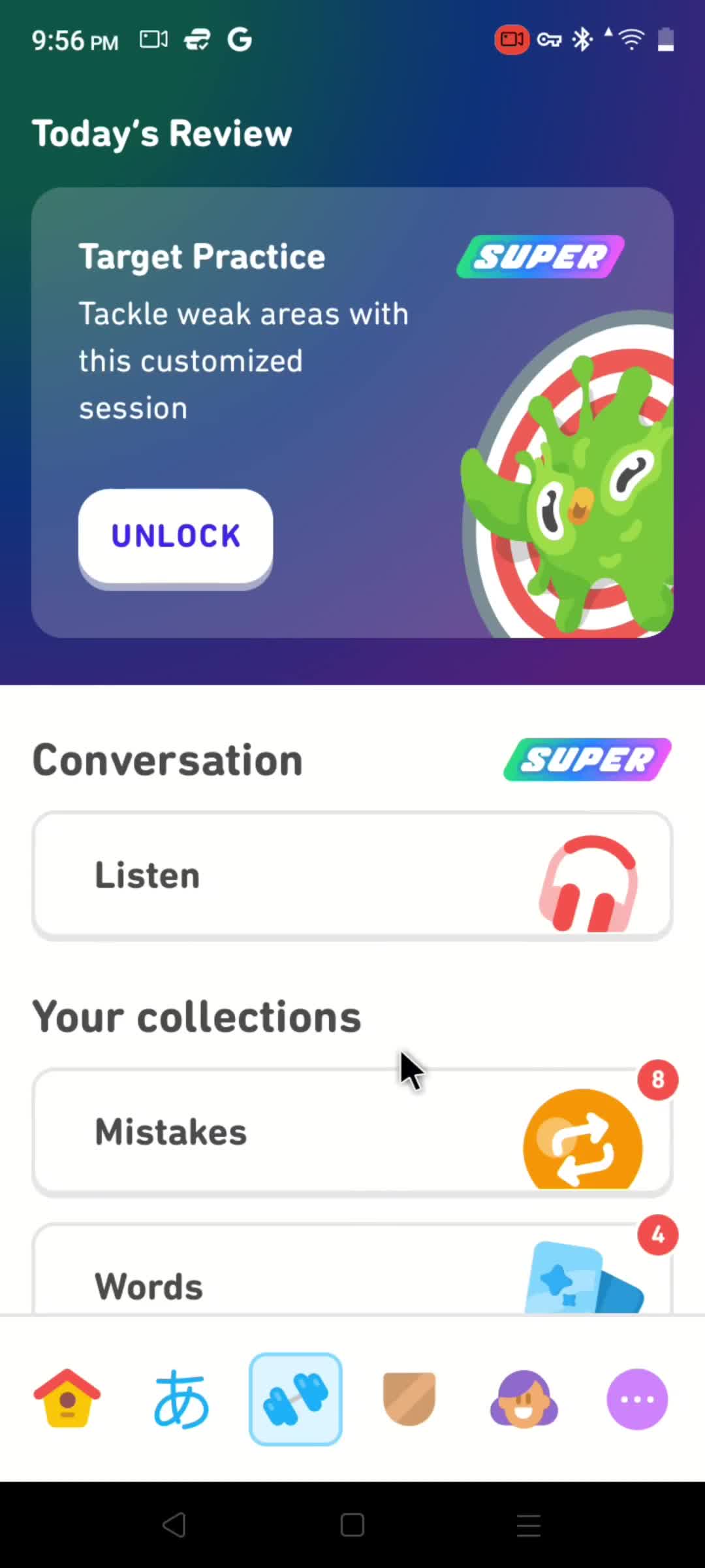 Duolingo review screenshot