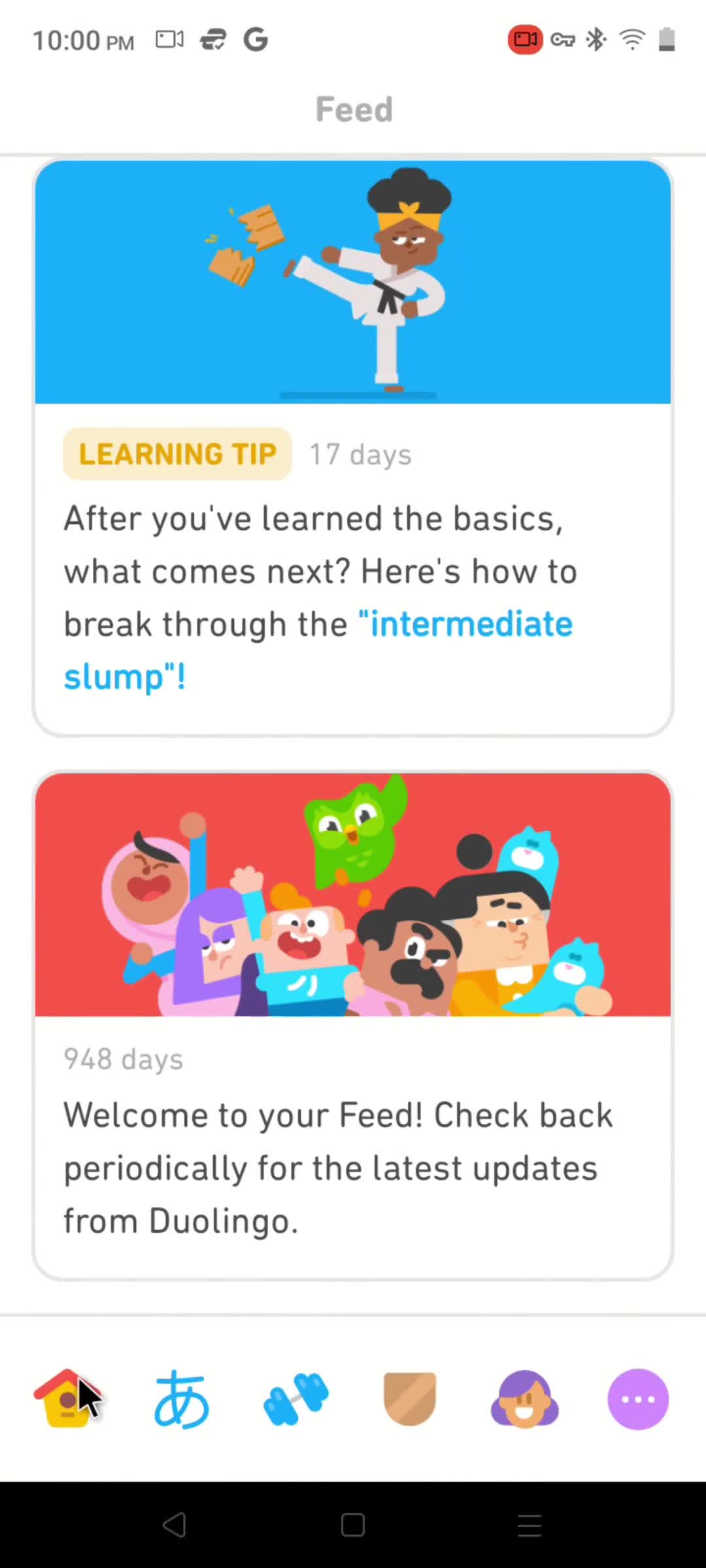 General browsing on Duolingo video thumbnail