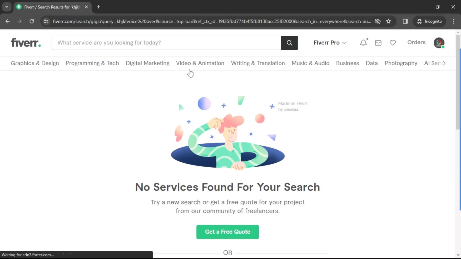 General browsing on Fiverr video thumbnail