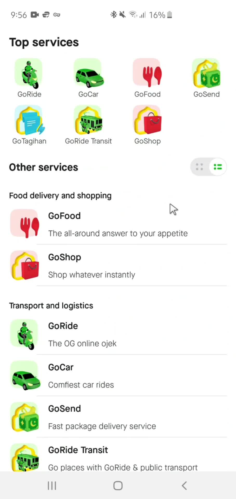 General browsing on Gojek video thumbnail