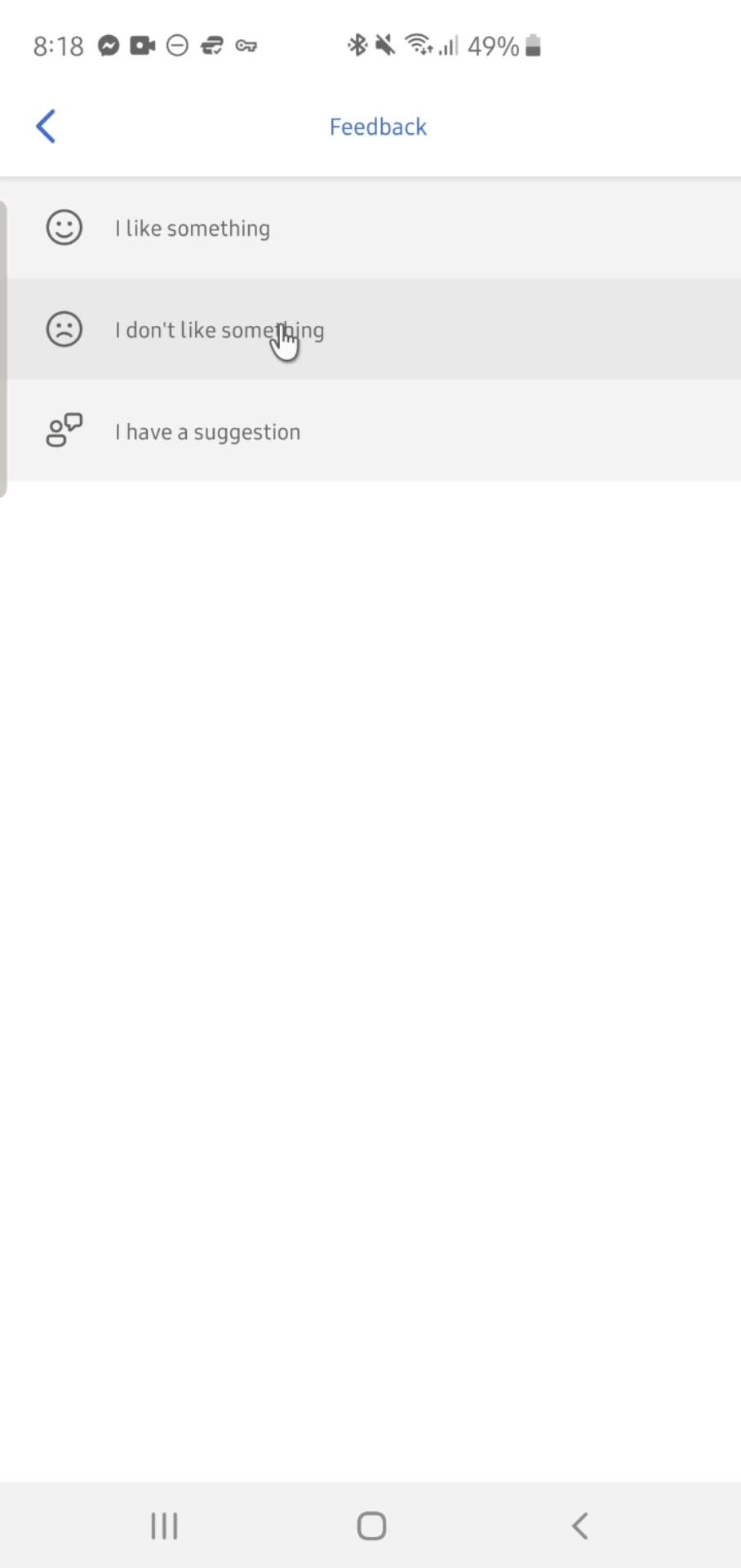 Microsoft Copilot feedback screenshot