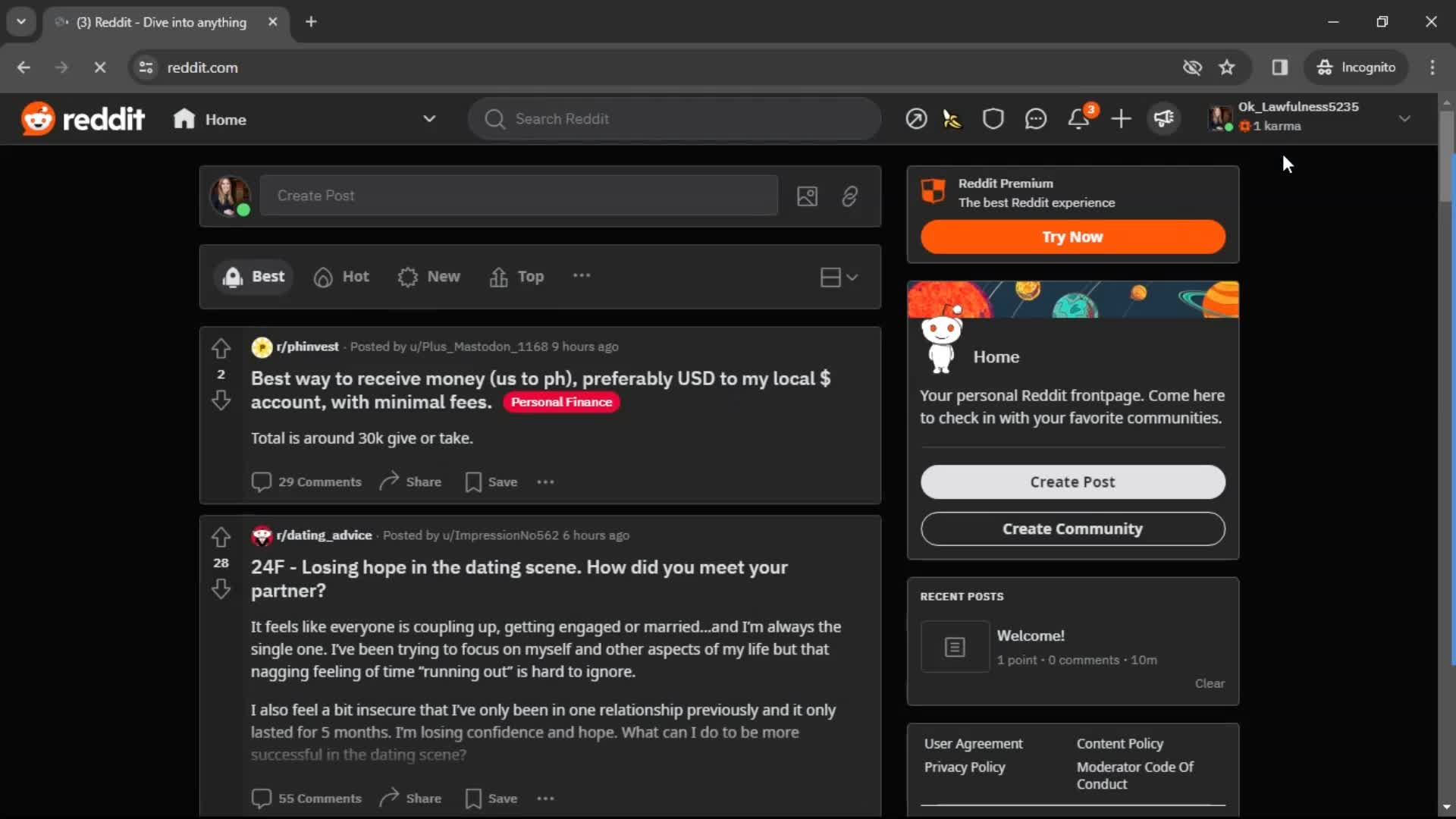 General browsing screenshot