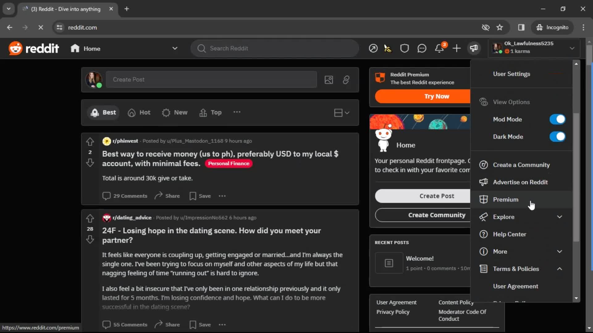 General browsing screenshot