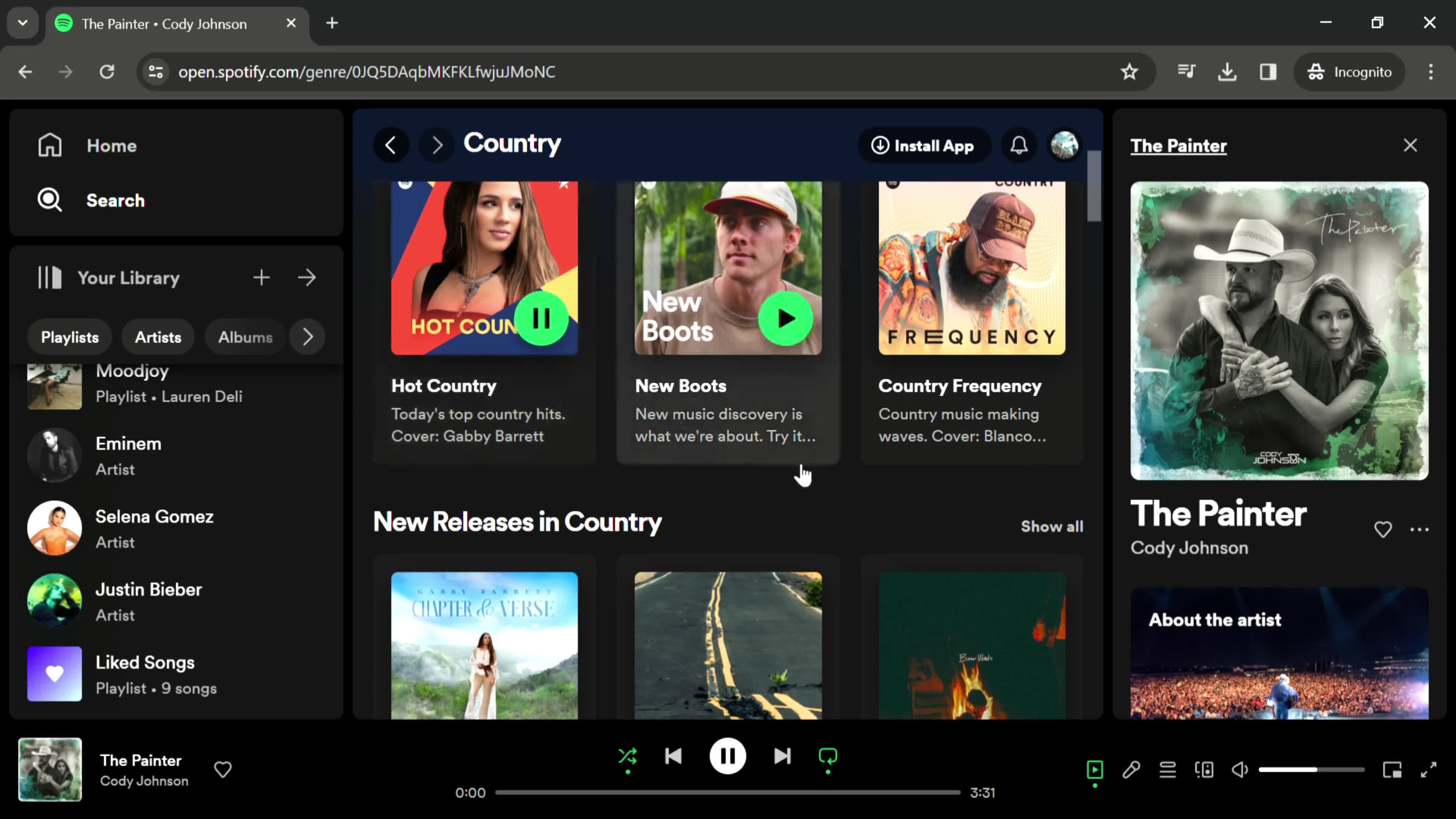 Spotify playlist screenshot