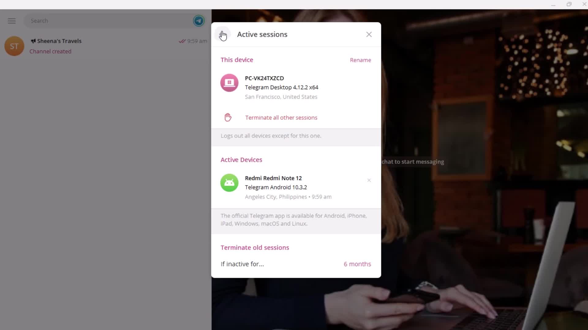 General browsing on Telegram video thumbnail