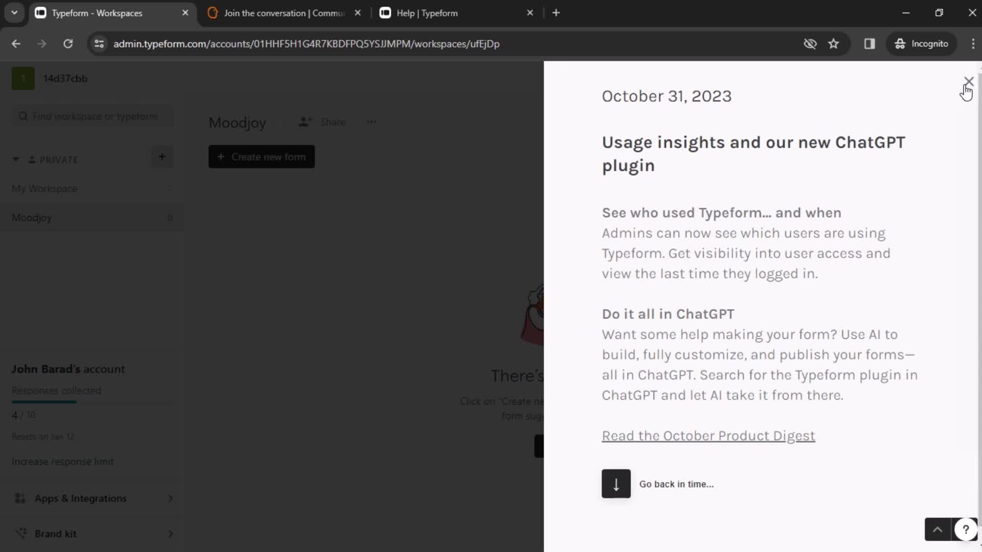 General browsing on Typeform video thumbnail