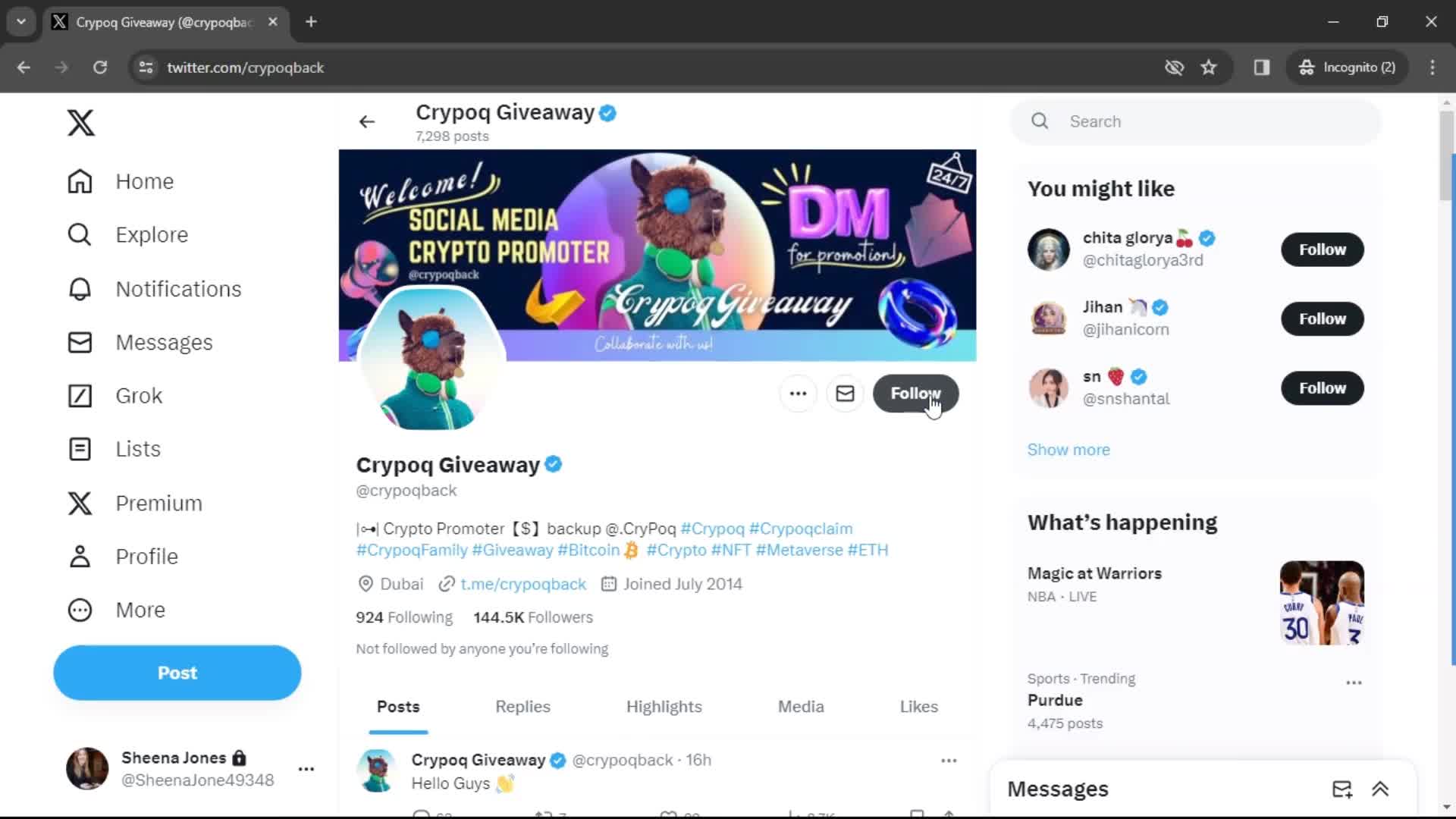 General browsing on Twitter video thumbnail