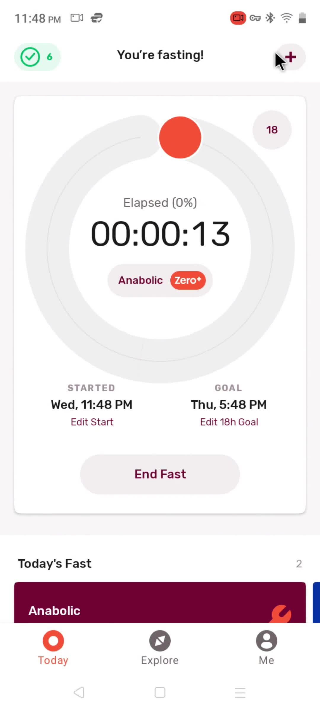Zero fasting screenshot