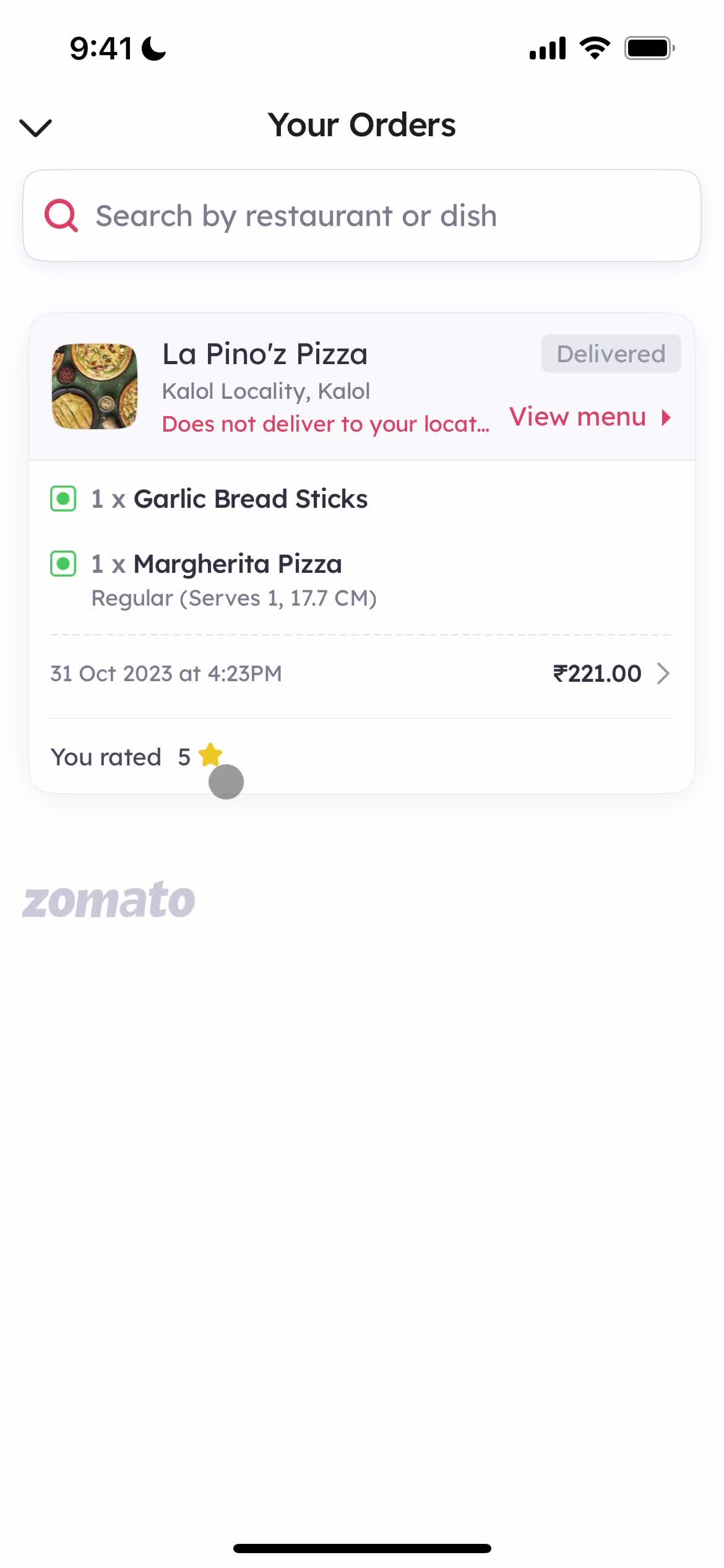 General browsing on Zomato video thumbnail