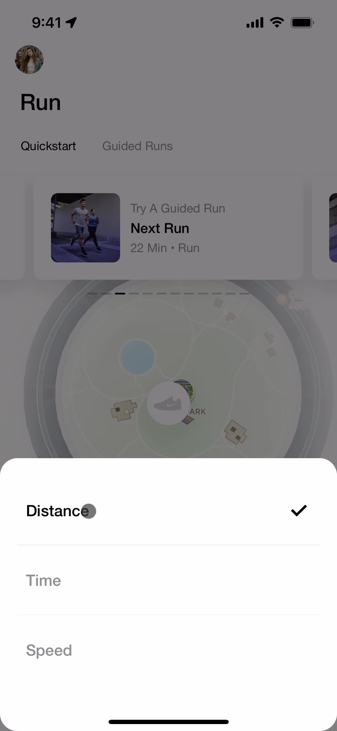 General browsing on Nike Run Club video thumbnail