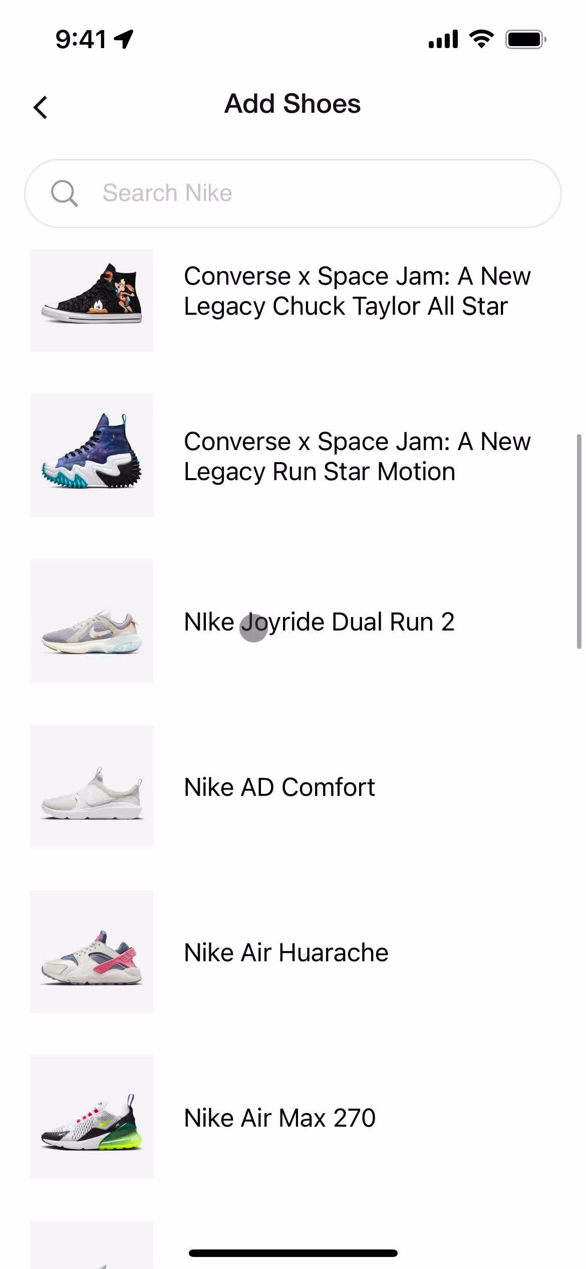 General browsing on Nike Run Club video thumbnail