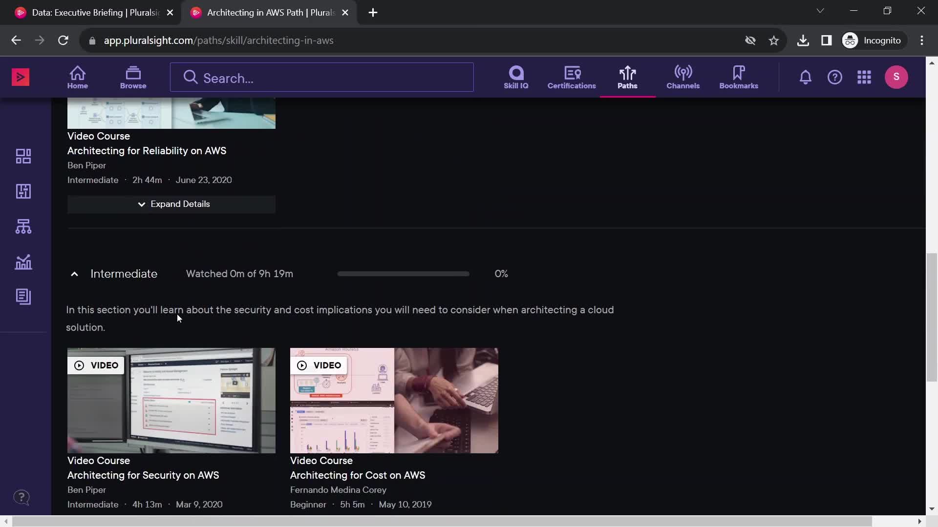 General browsing screenshot