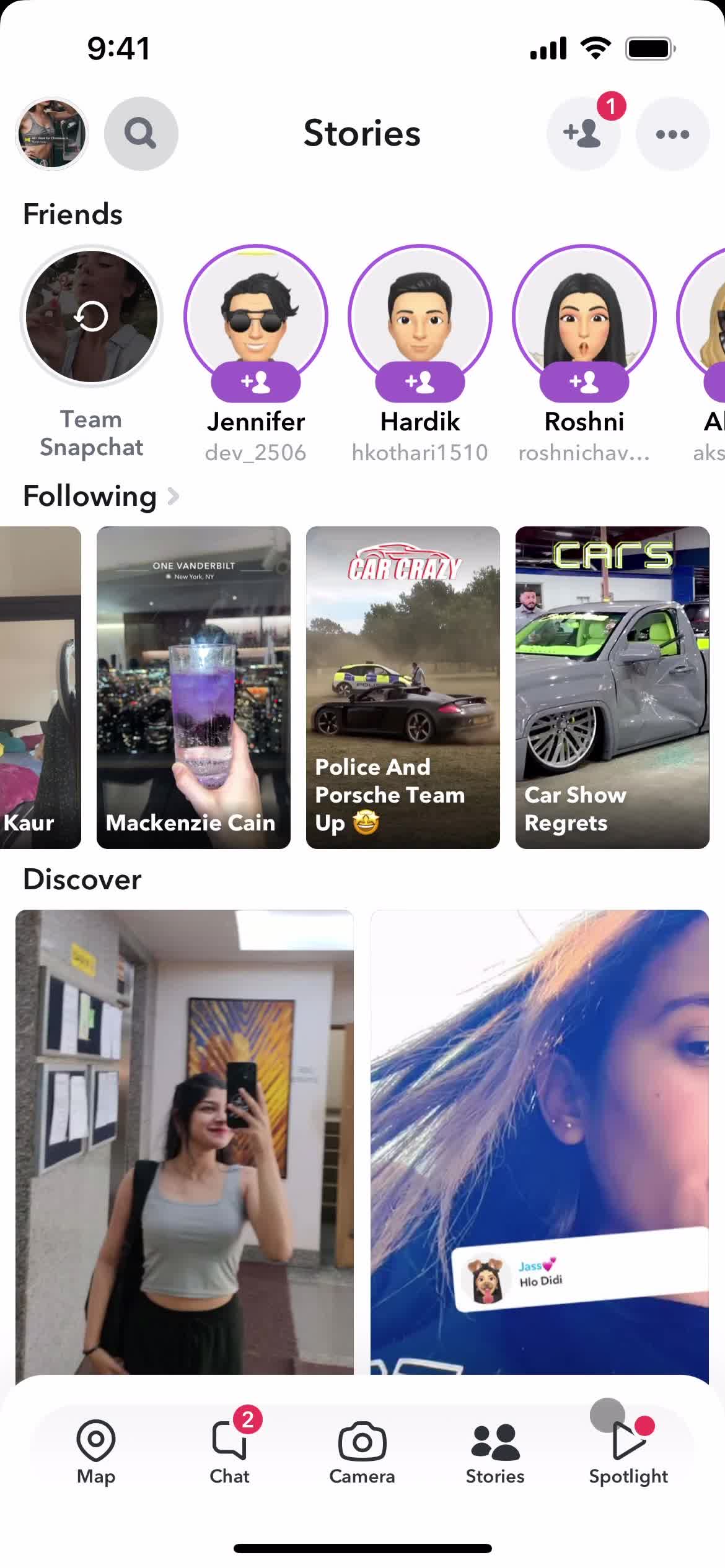 General browsing on Snapchat video thumbnail