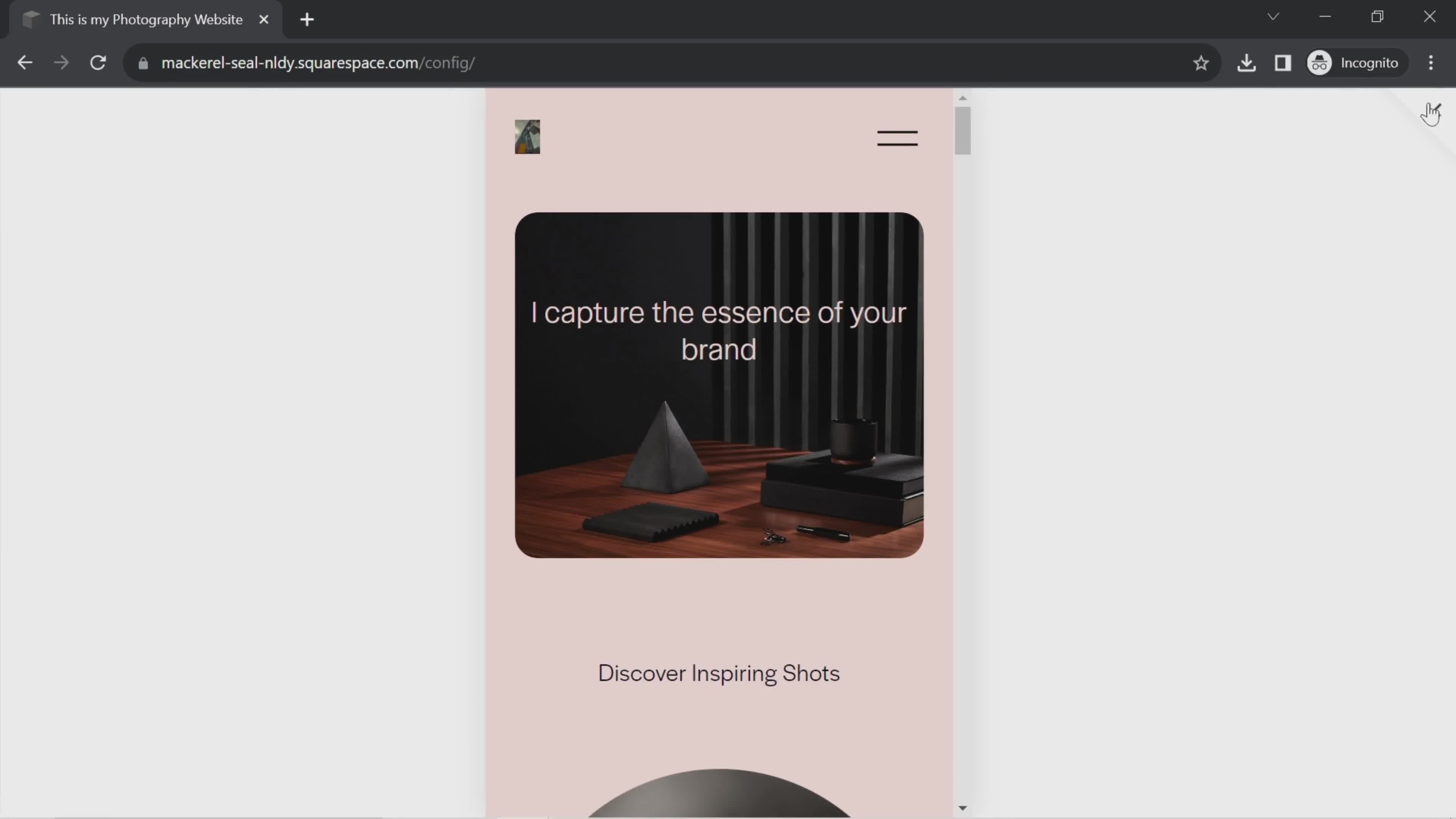 Squarespace preview website screenshot