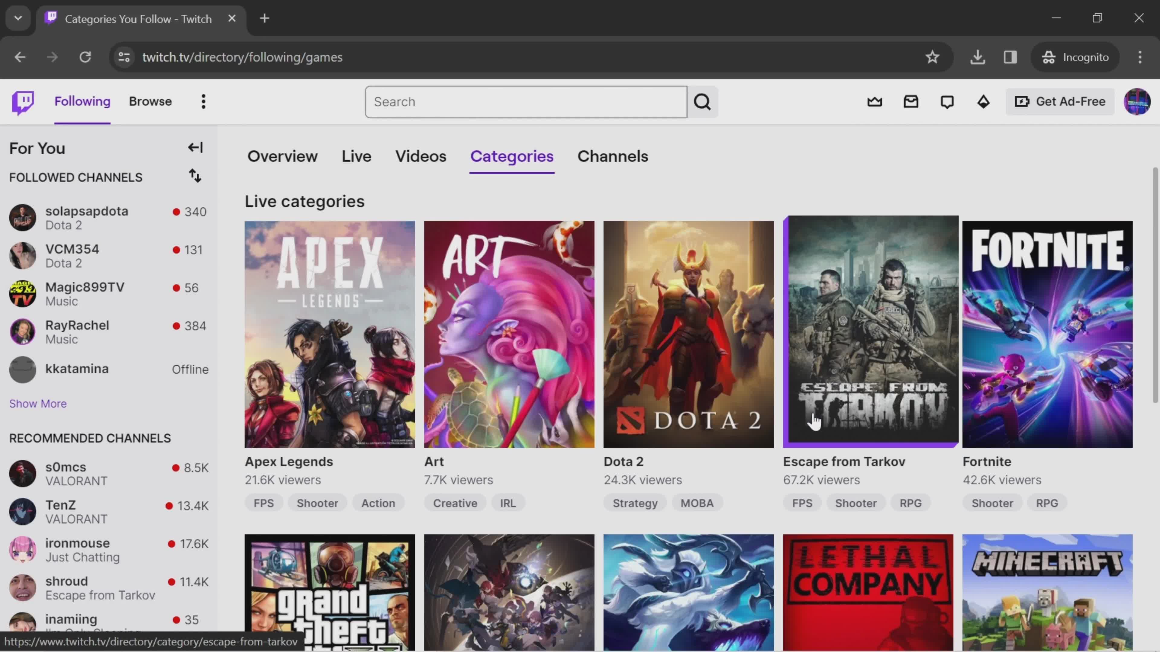 General browsing on Twitch video thumbnail