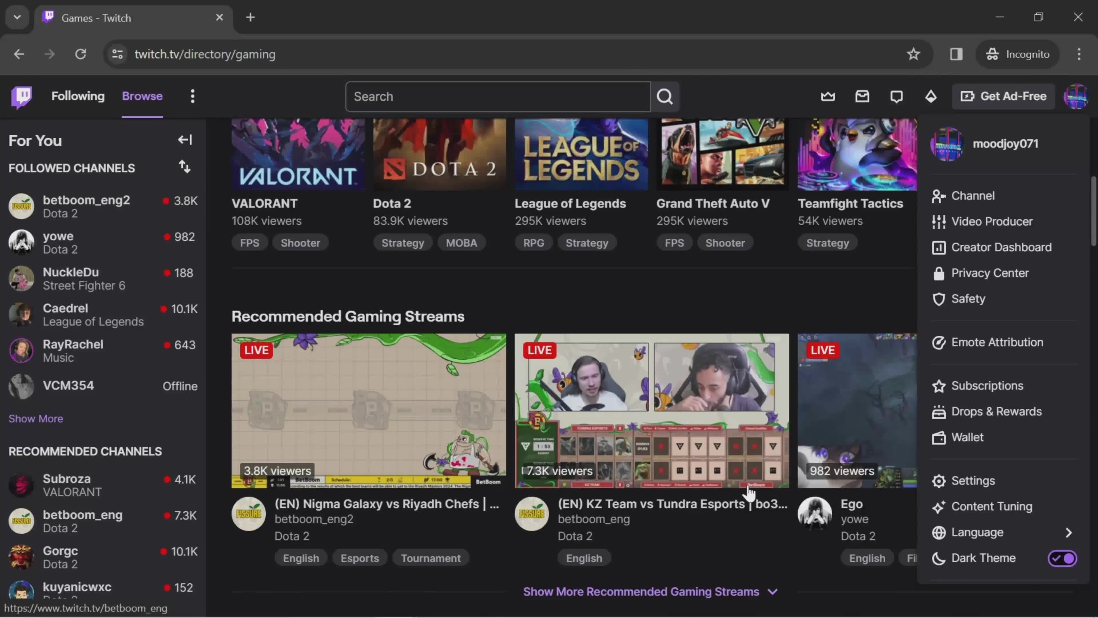 General browsing on Twitch video thumbnail