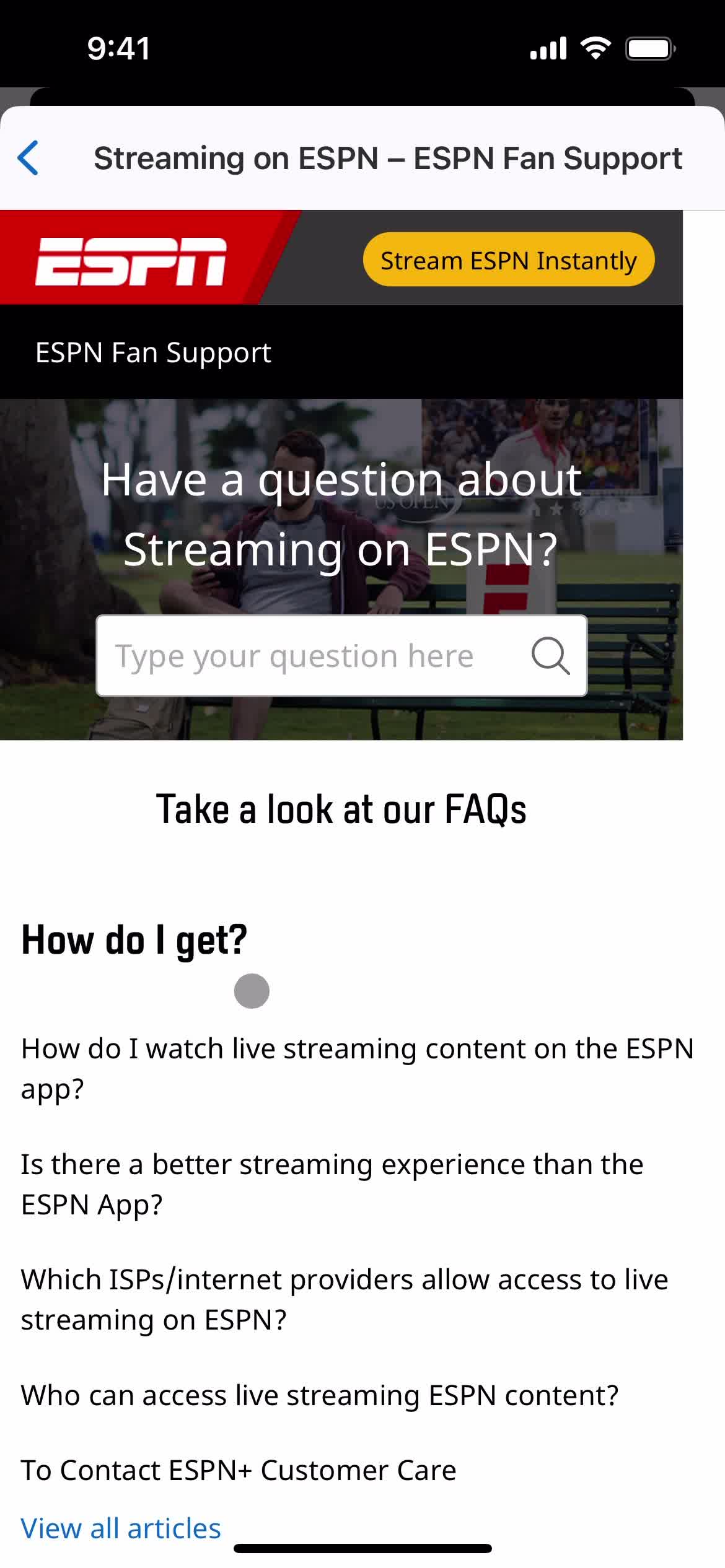 Support on ESPN video thumbnail