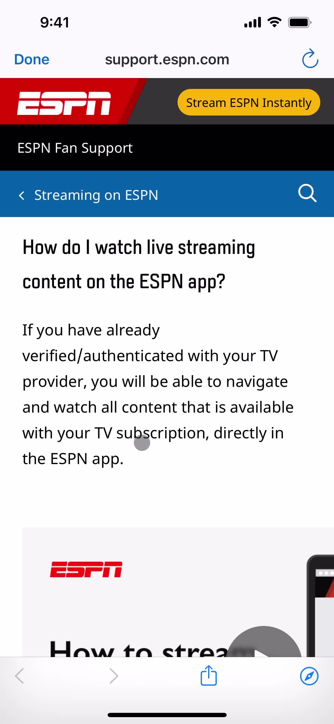 Support on ESPN video thumbnail