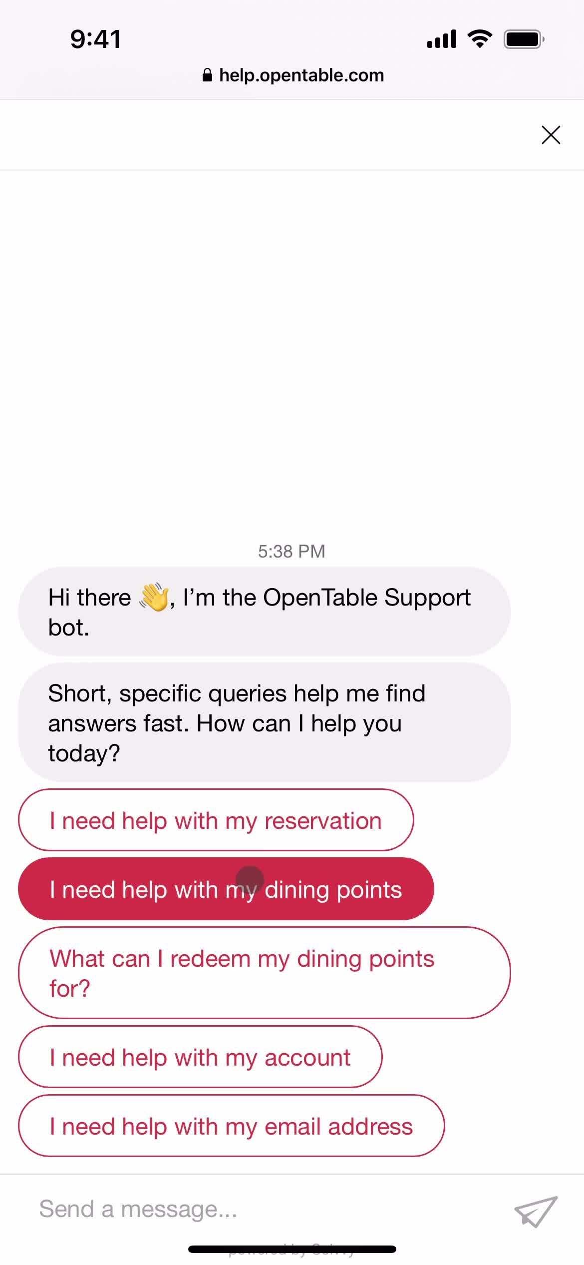 Help center on OpenTable video thumbnail