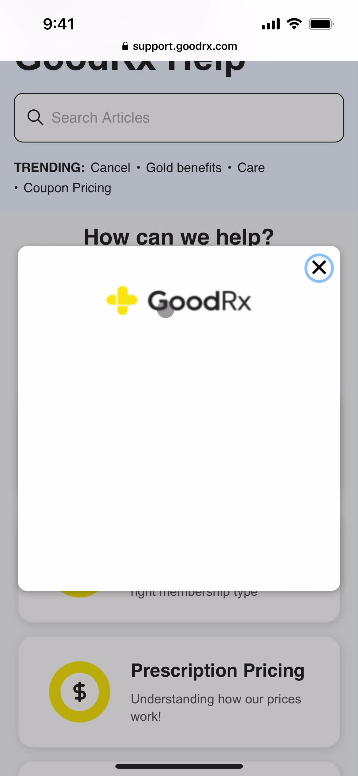 Help center on GoodRx video thumbnail