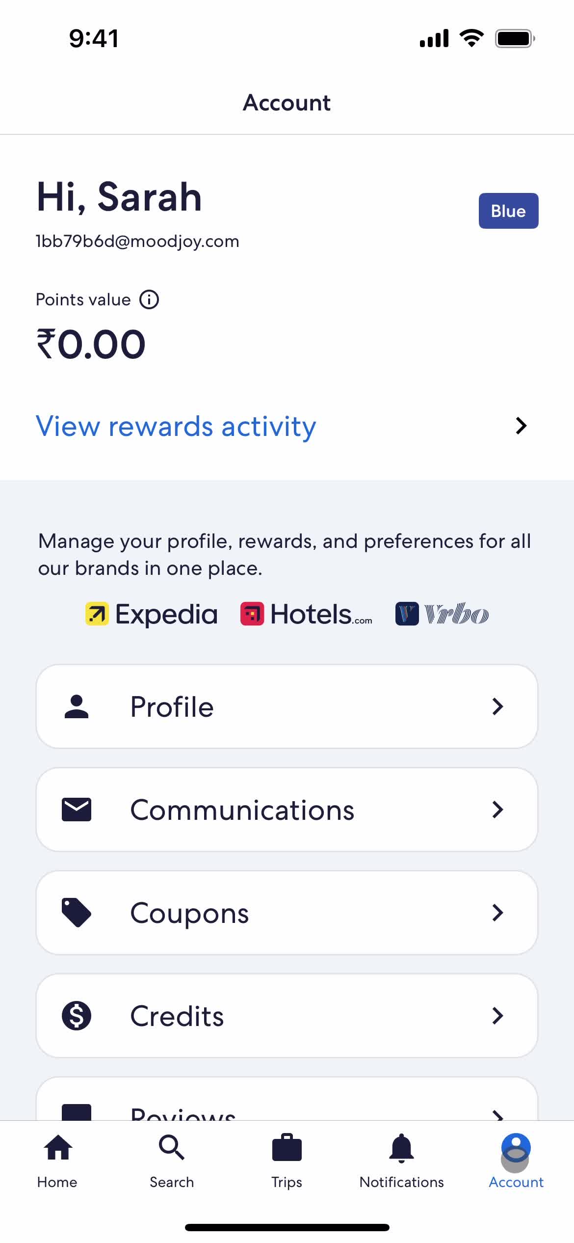 Giving feedback on Expedia video thumbnail